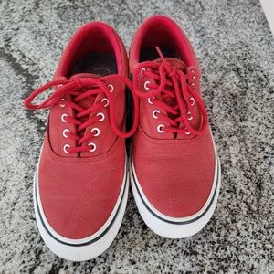 Sperry Top Sider red and white size 9.5